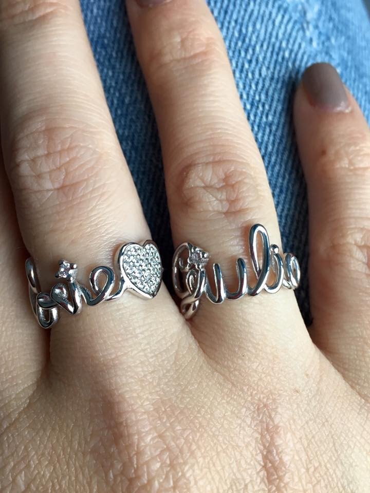 Anello con Nome a Filo - Silver