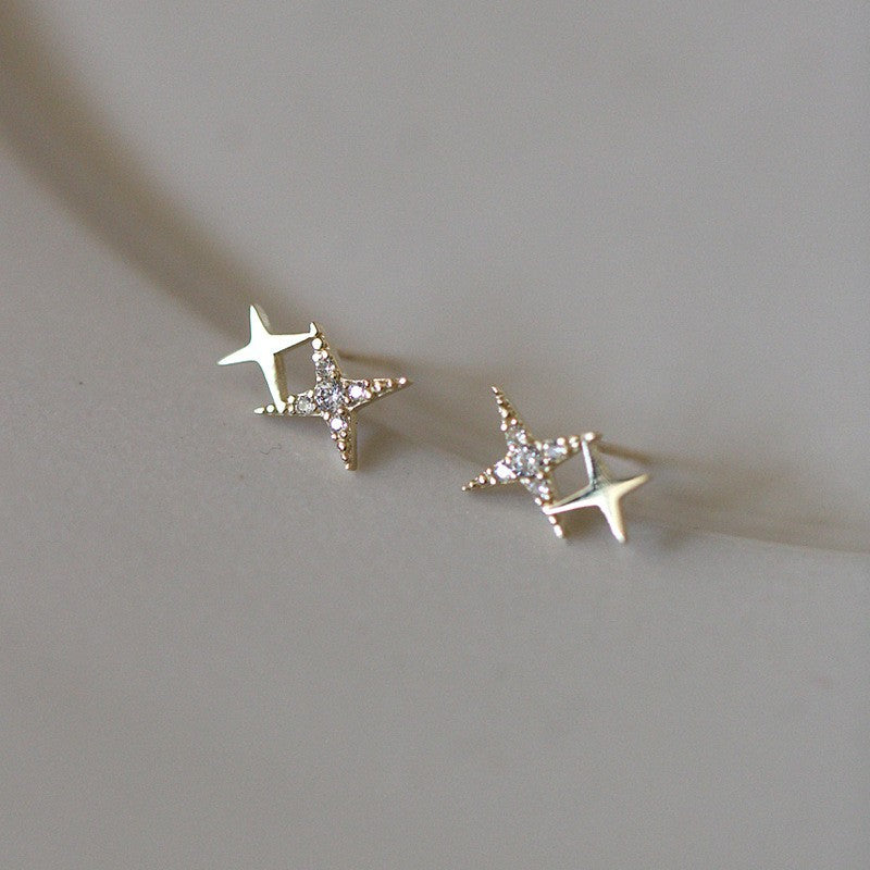 FDEETY 3 Paia Orecchini Stella Fiore Zirconia Cubica Placcati Oro FDEETY 3 Paia Orecchini Stella Fiore Zirconia Cubica Placcati Oro