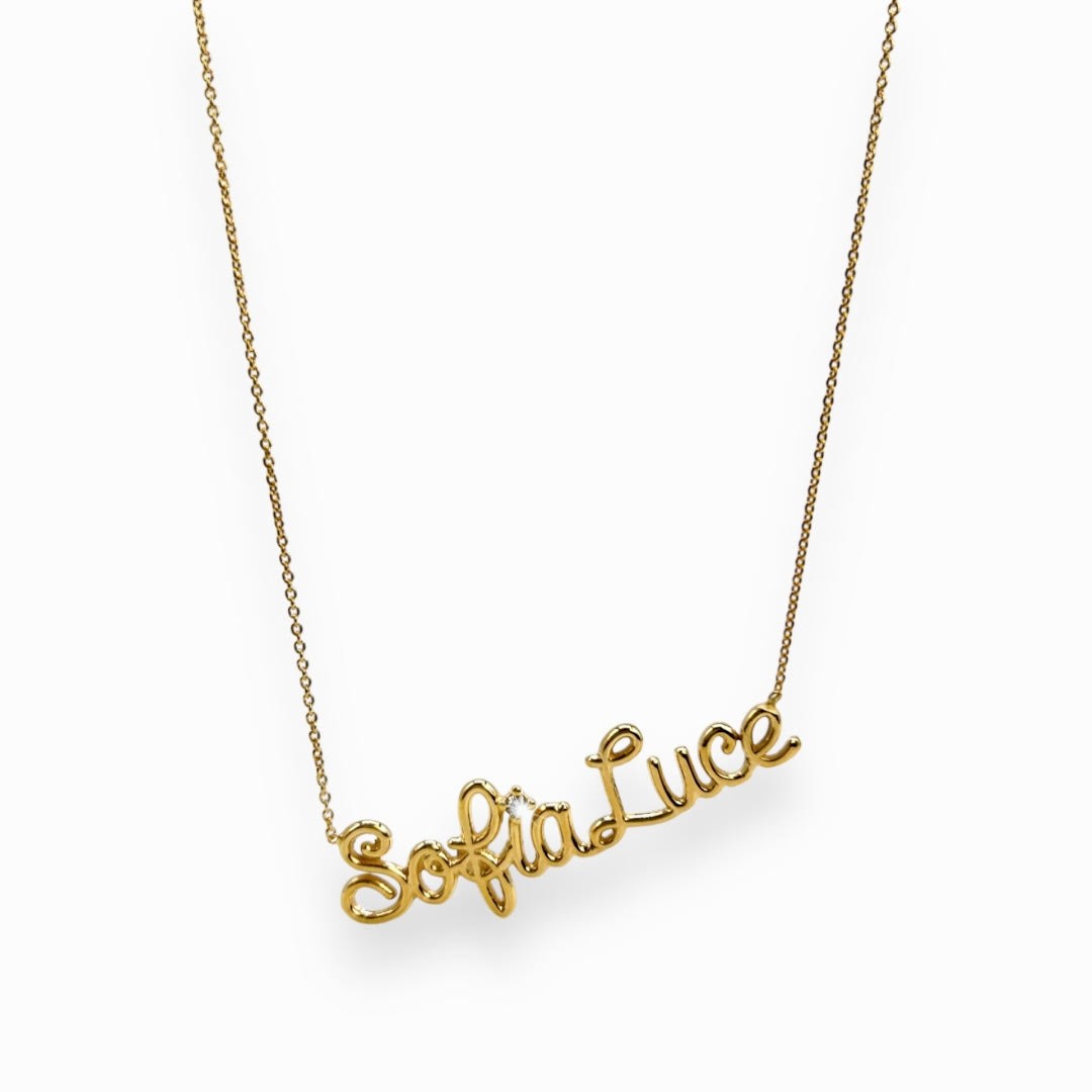 2 Names Thread Necklace