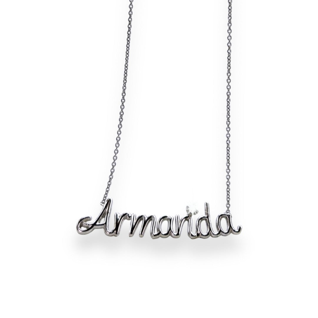 Collana Nome Filo - Silver