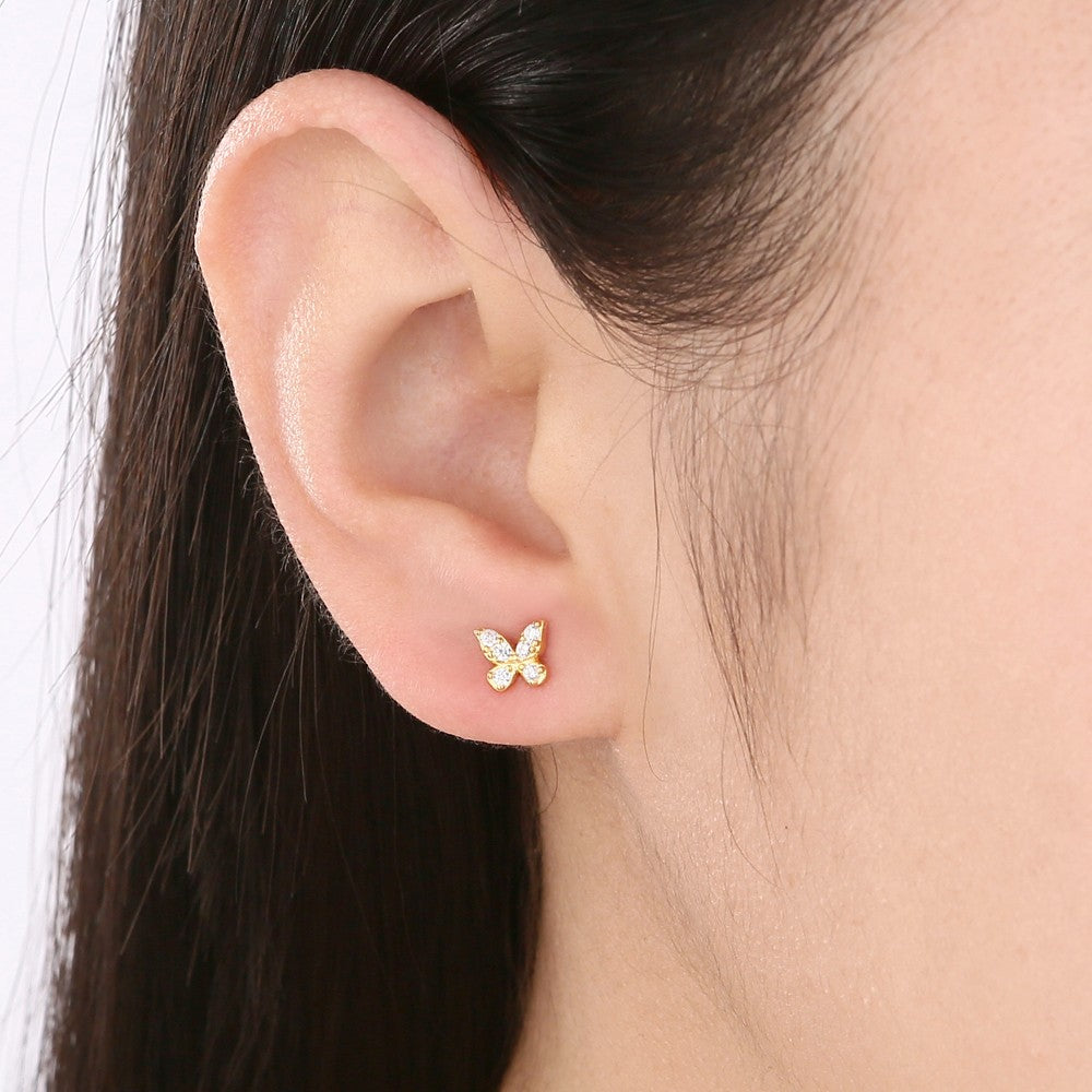 Butterfly single earring