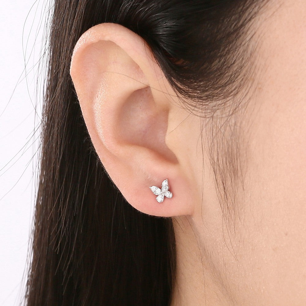 Butterfly single earring