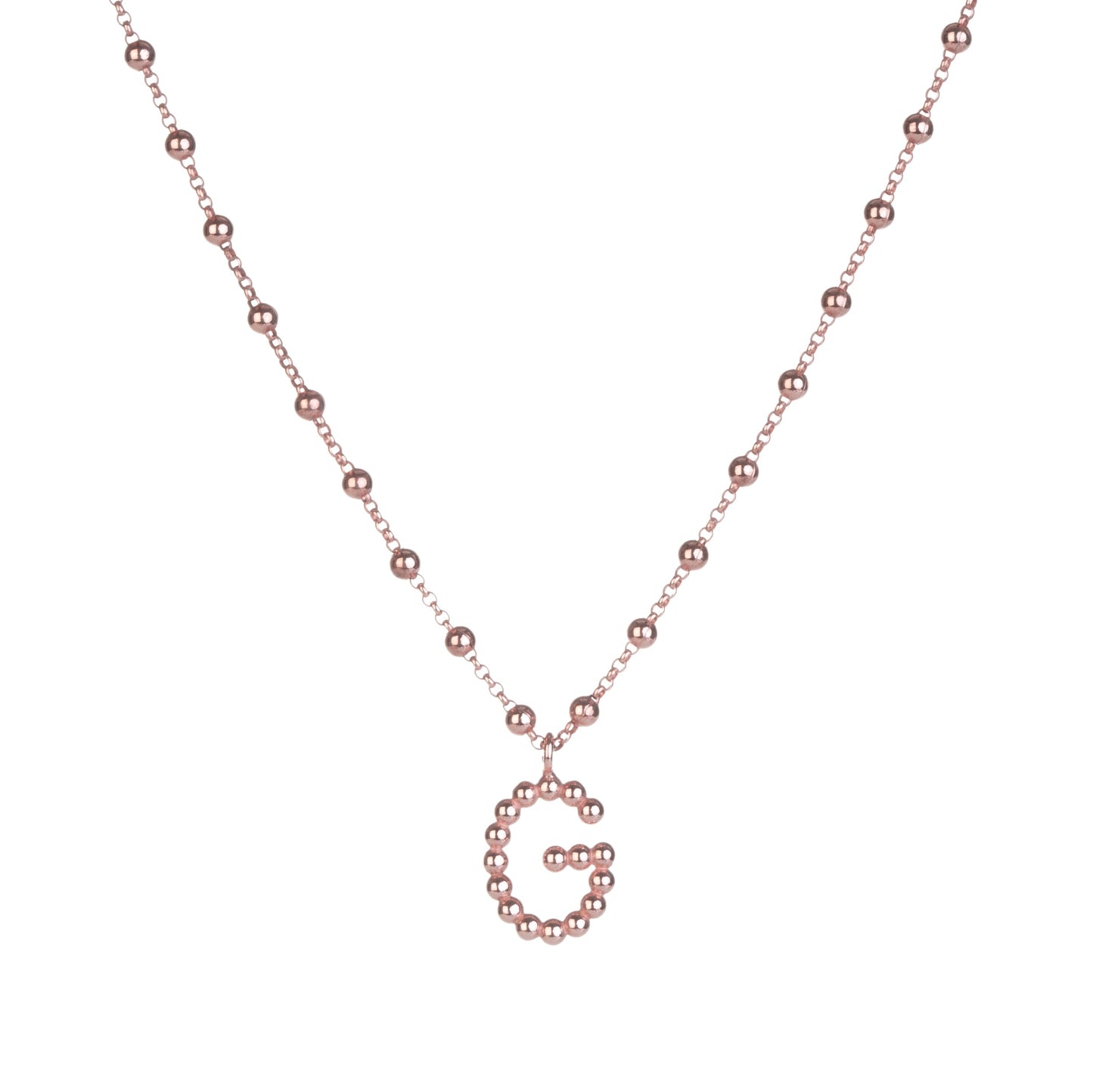 Bubble Full Necklace - Initial