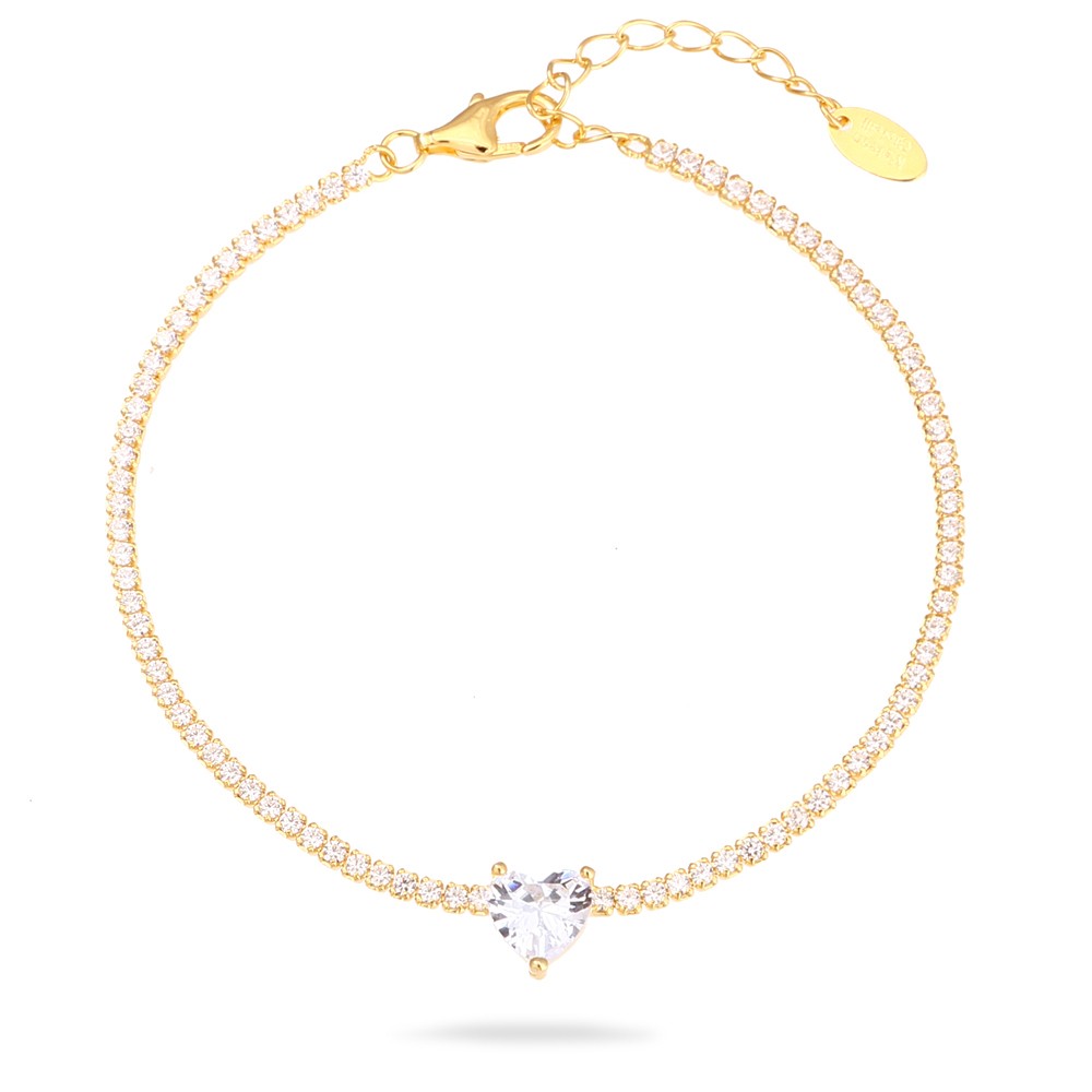Bracciale Tennis Heart Slim