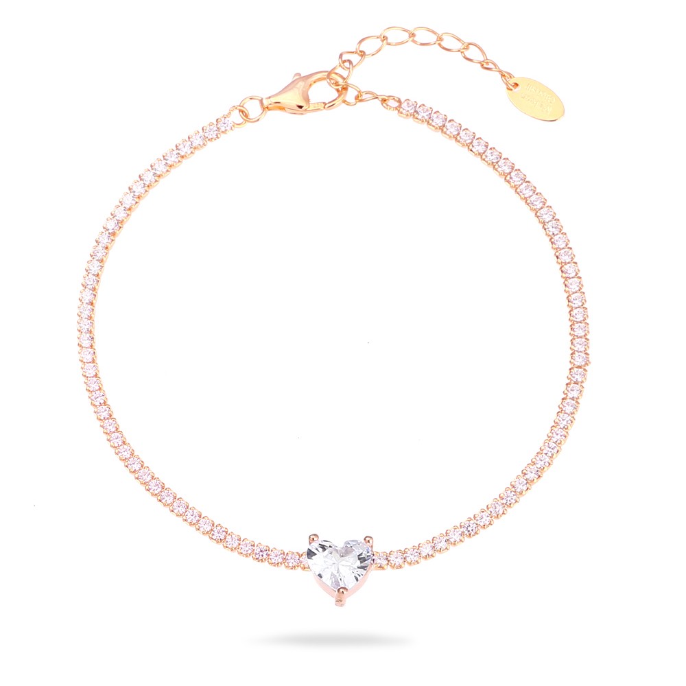 Bracciale Tennis Heart Slim