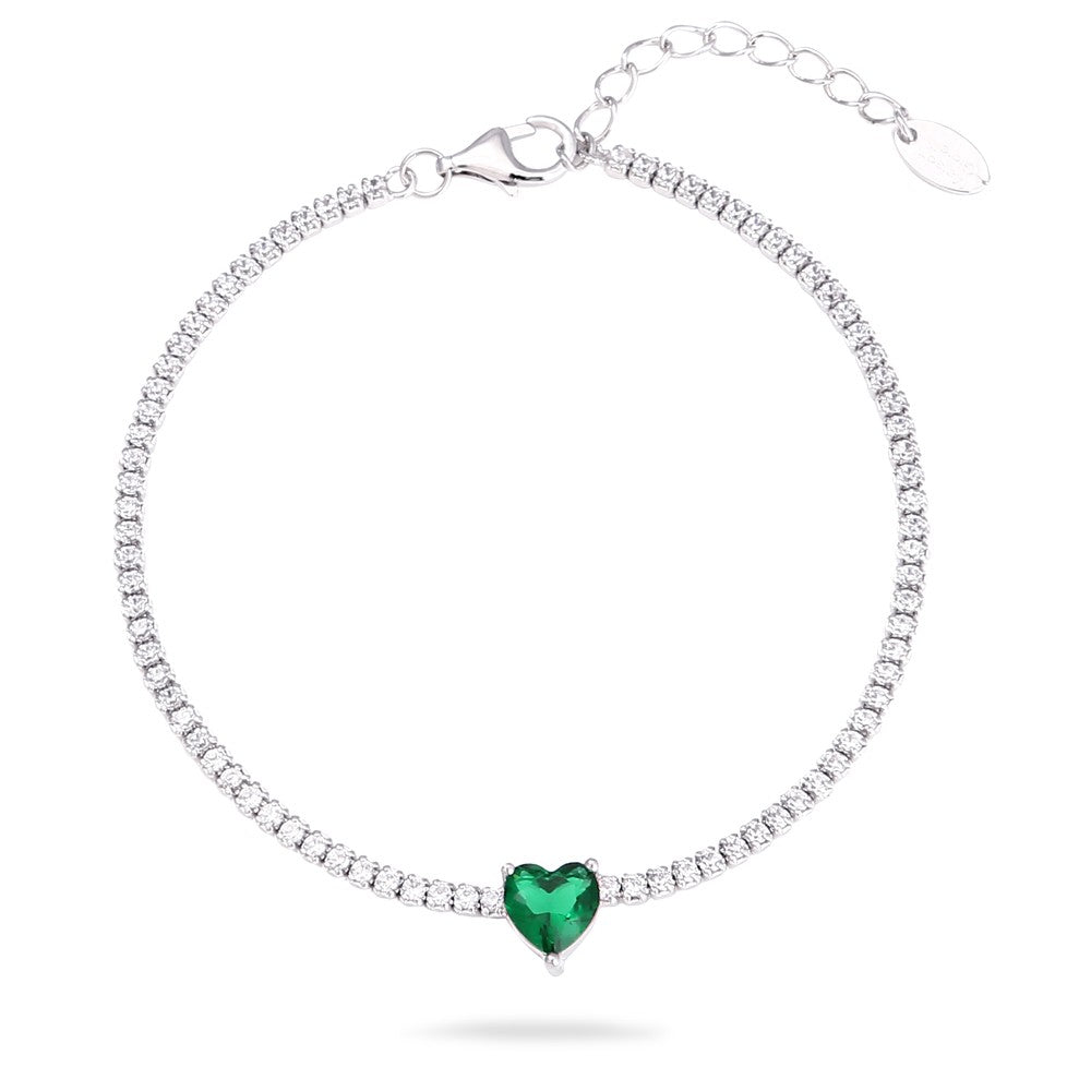 Bracciale Tennis Heart Slim