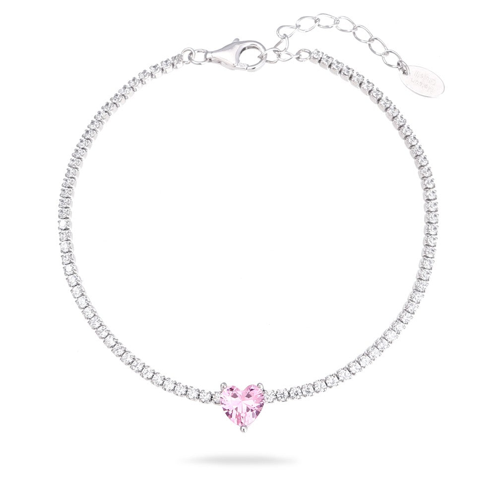 Bracciale Tennis Heart Slim