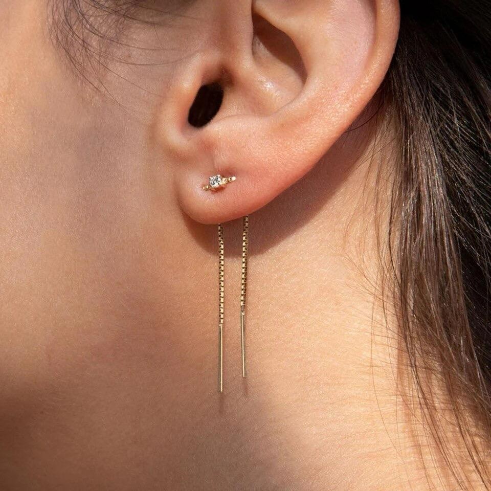 Venetian Single Earring Up and Down with Light Point