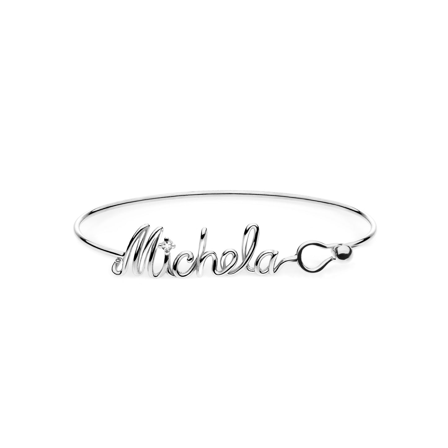 Bracciale Bangle - Nome a Filo - Oro 18 K