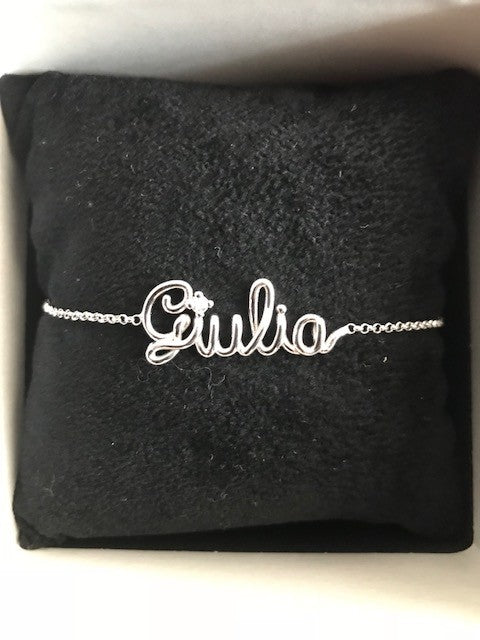 Bracciale Nome a Filo - Silver