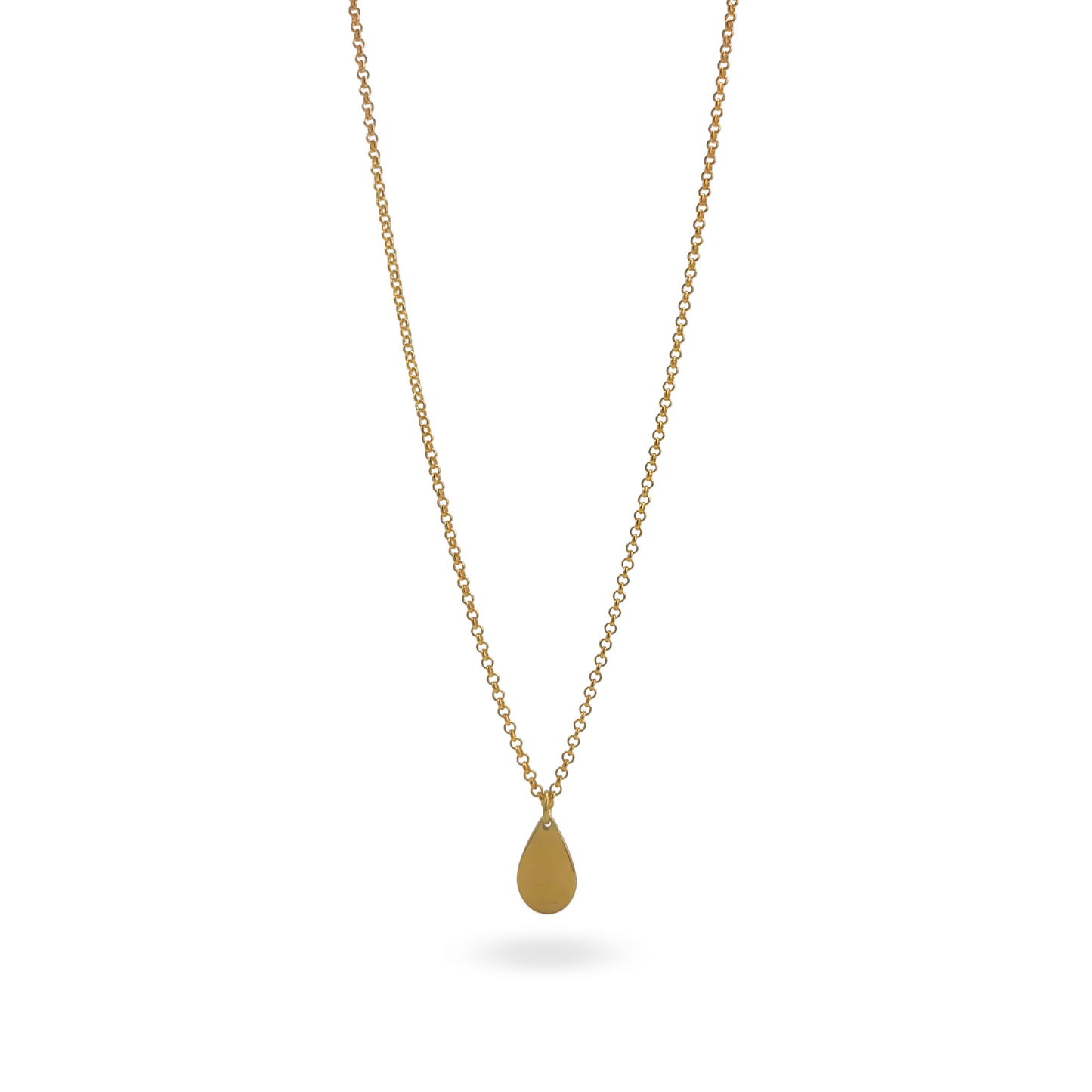 Collana Rolò 2mm con Charm a Goccia Big