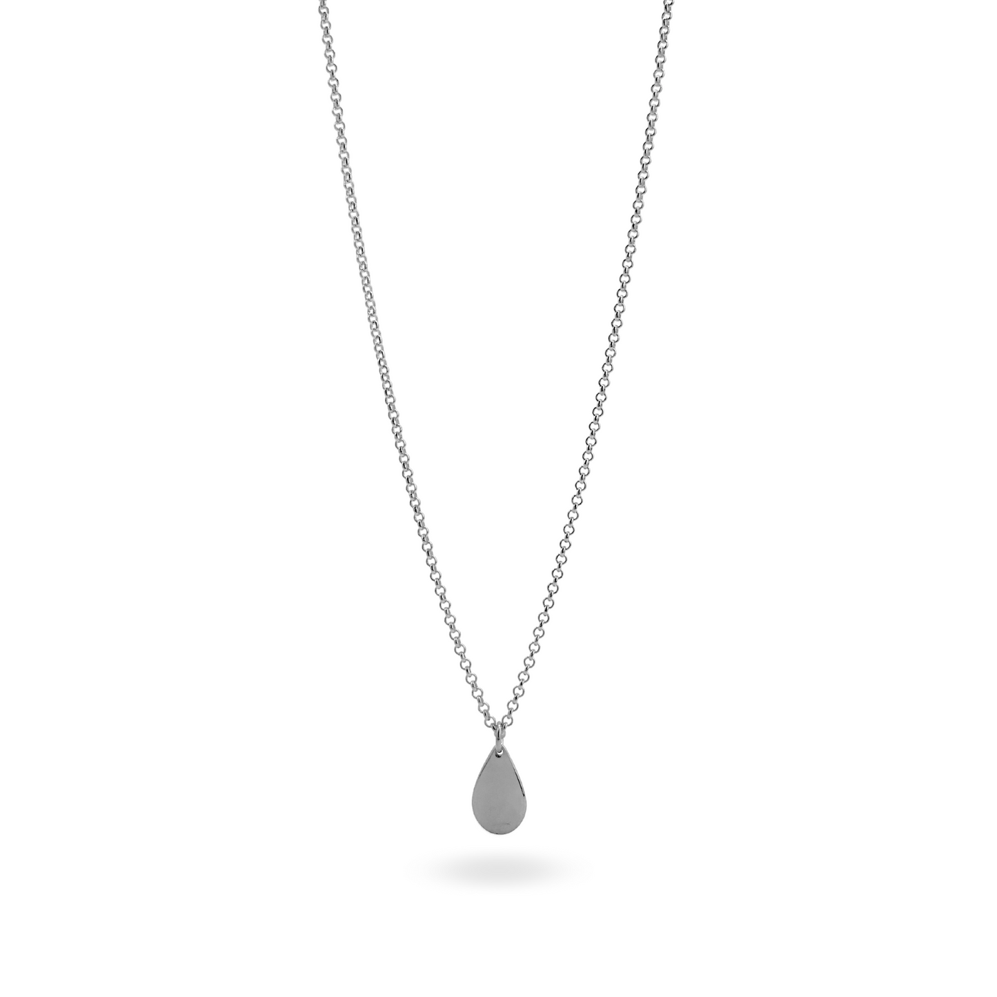 Collana Rolò 2mm con Charm a Goccia Big