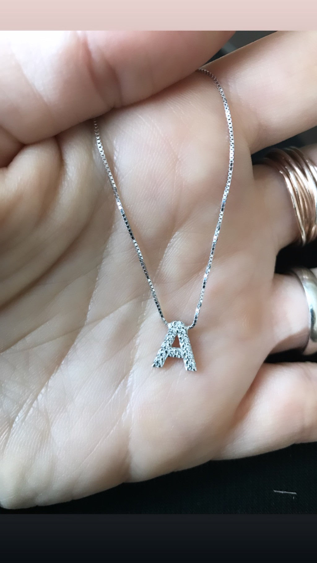 Collana veneziana oro 9kt iniziale grande