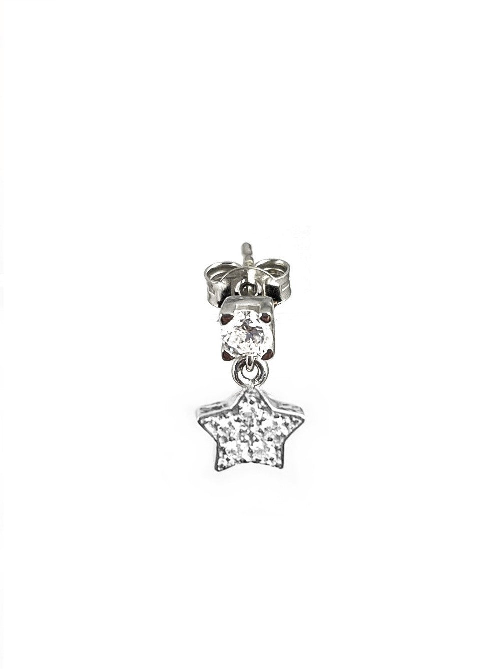 Single Earring Point Light - Pavè Element