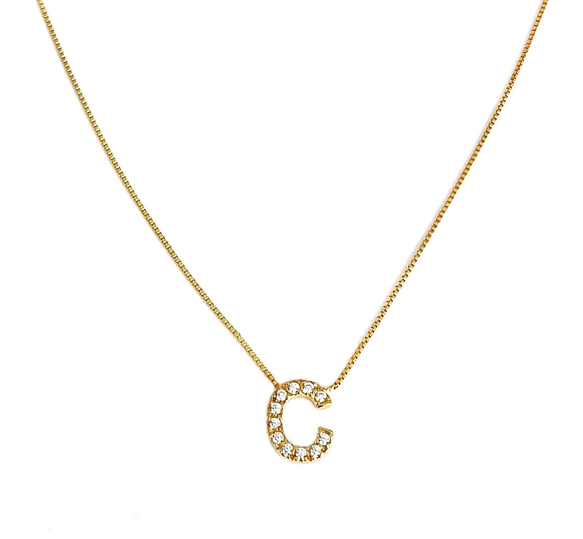 Collana veneziana oro 9kt iniziale grande
