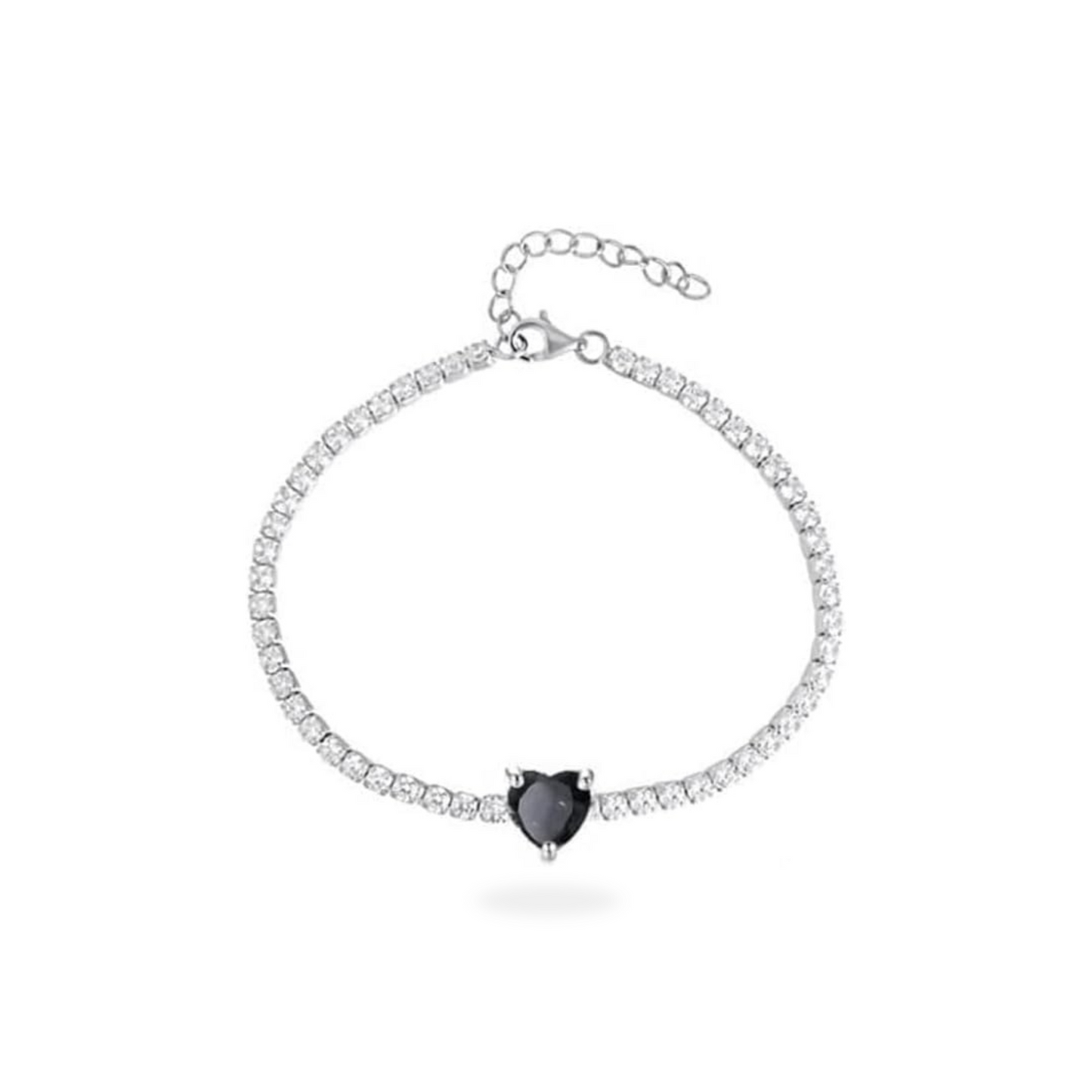 Bracciale Tennis Cuore Centrale