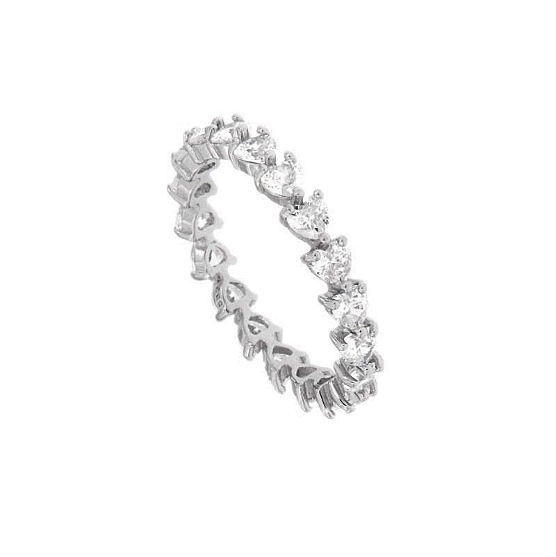 Anello Eternity - Micro Cuori