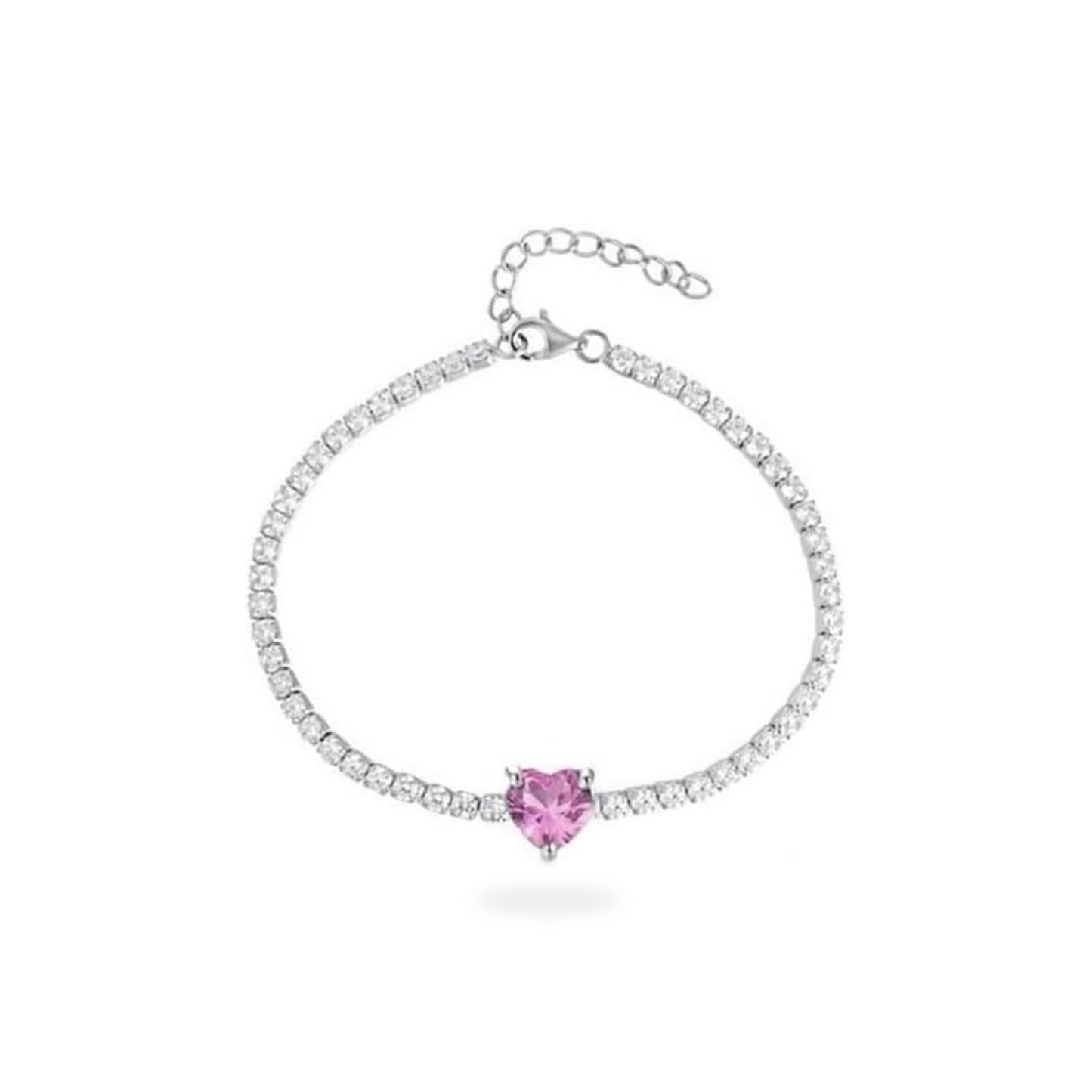 Bracciale Tennis Cuore Centrale