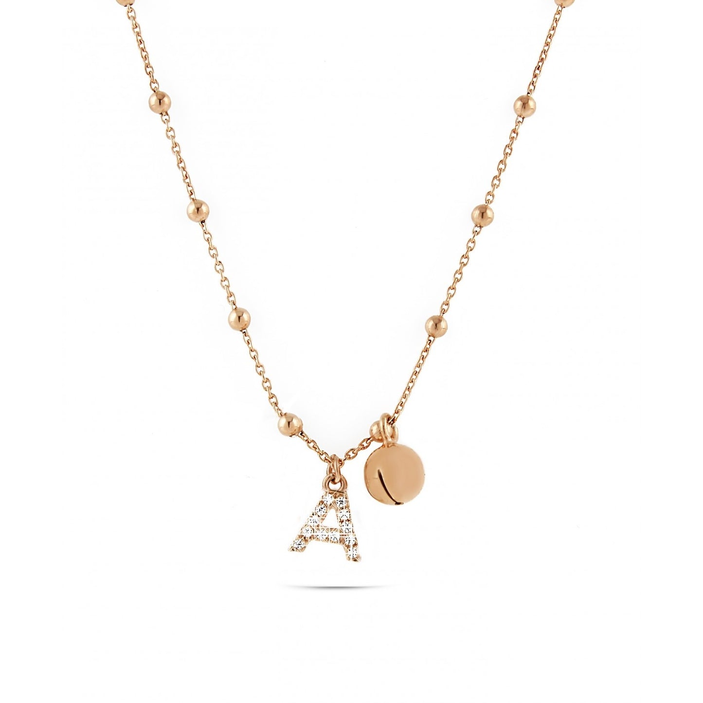 Cheriè Necklace - 9kt Gold Initial and 1 Element