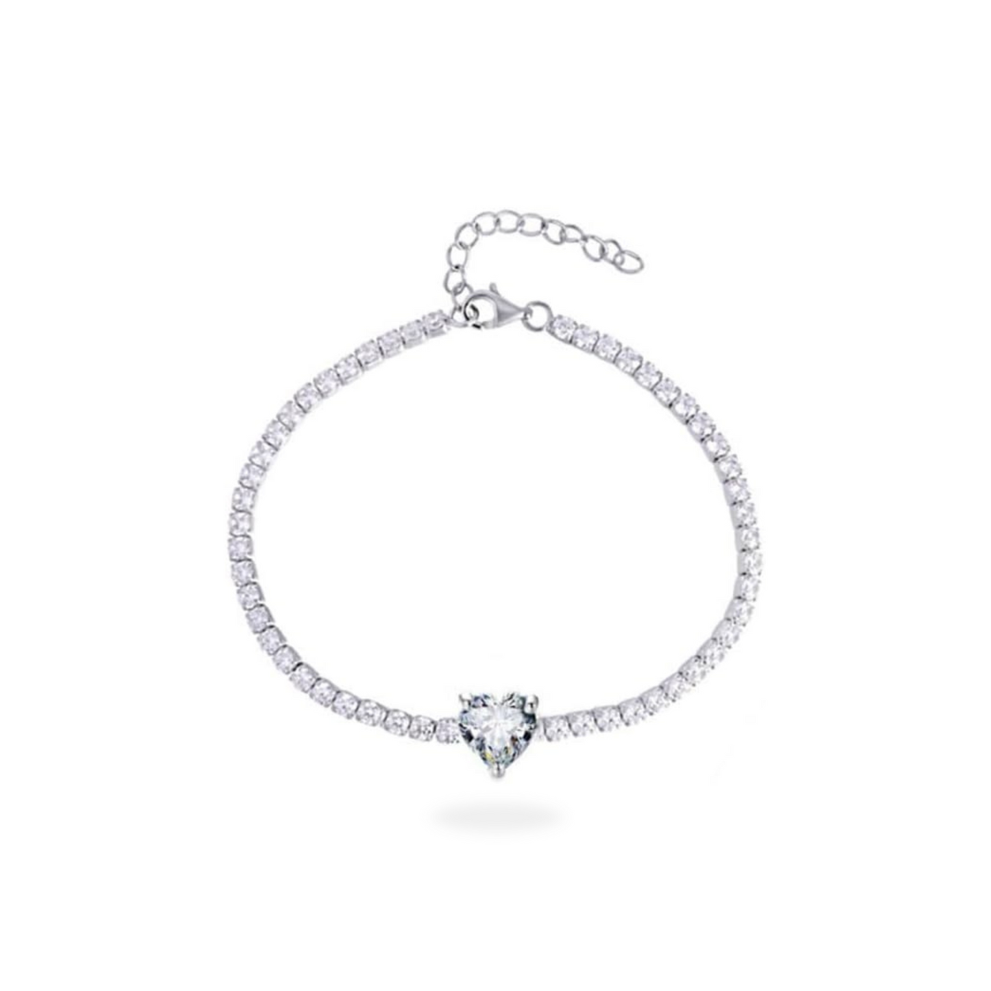Bracciale Tennis Cuore Centrale