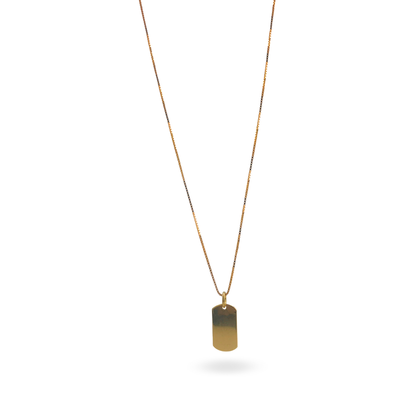 Collana Veneziana con Charm Rettangolare