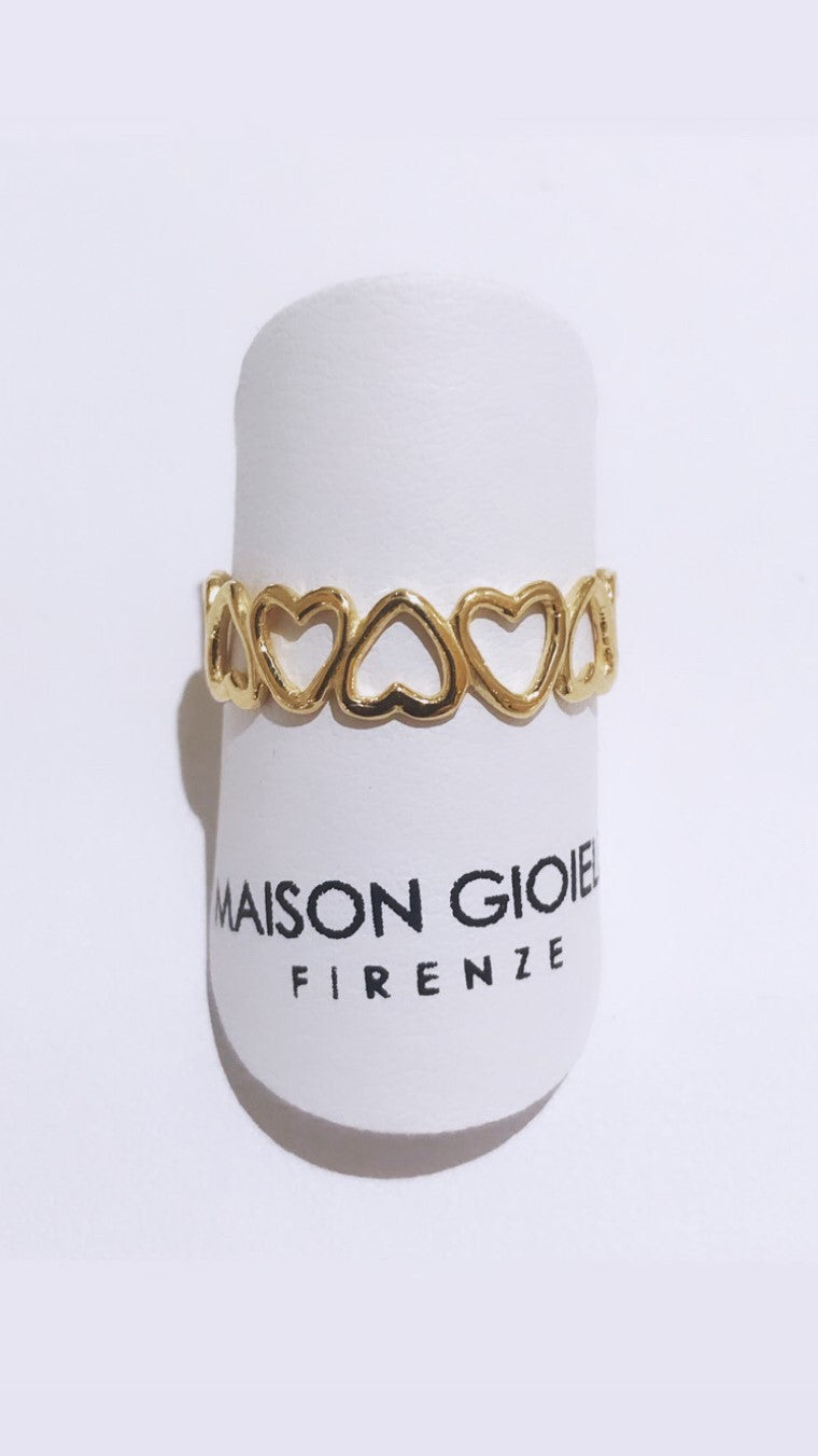 Anello Full Heart - Oro 18 K