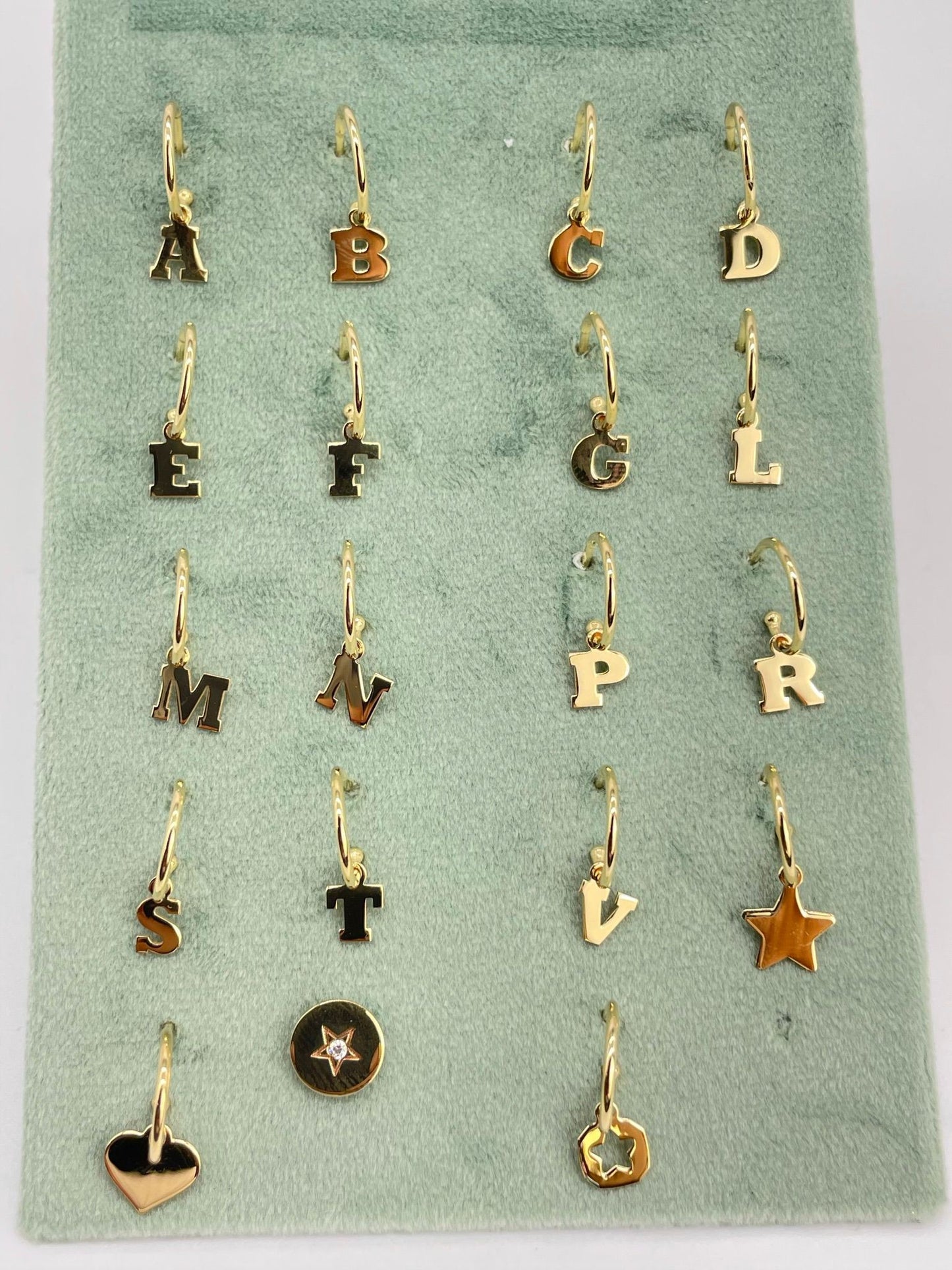Monorecchino con lettera - oro 9kt