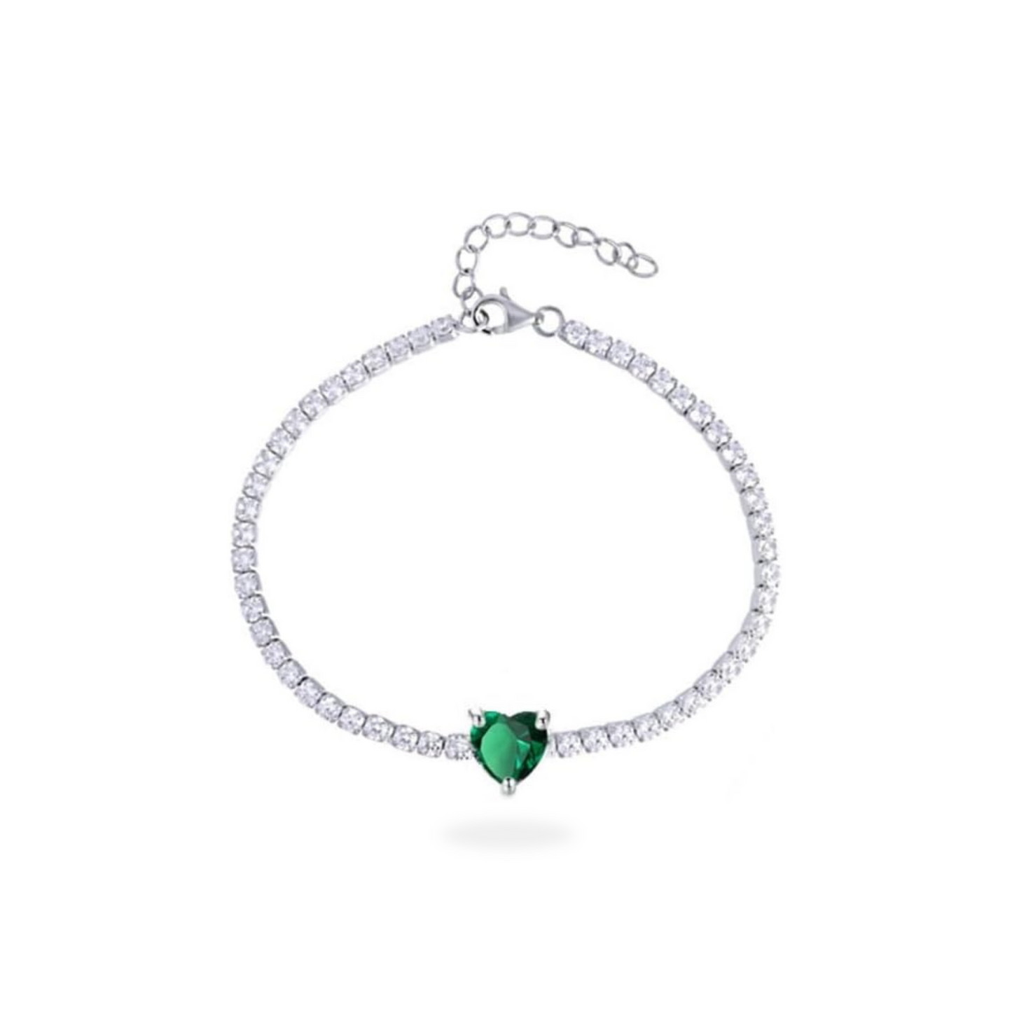 Bracciale Tennis Cuore Centrale