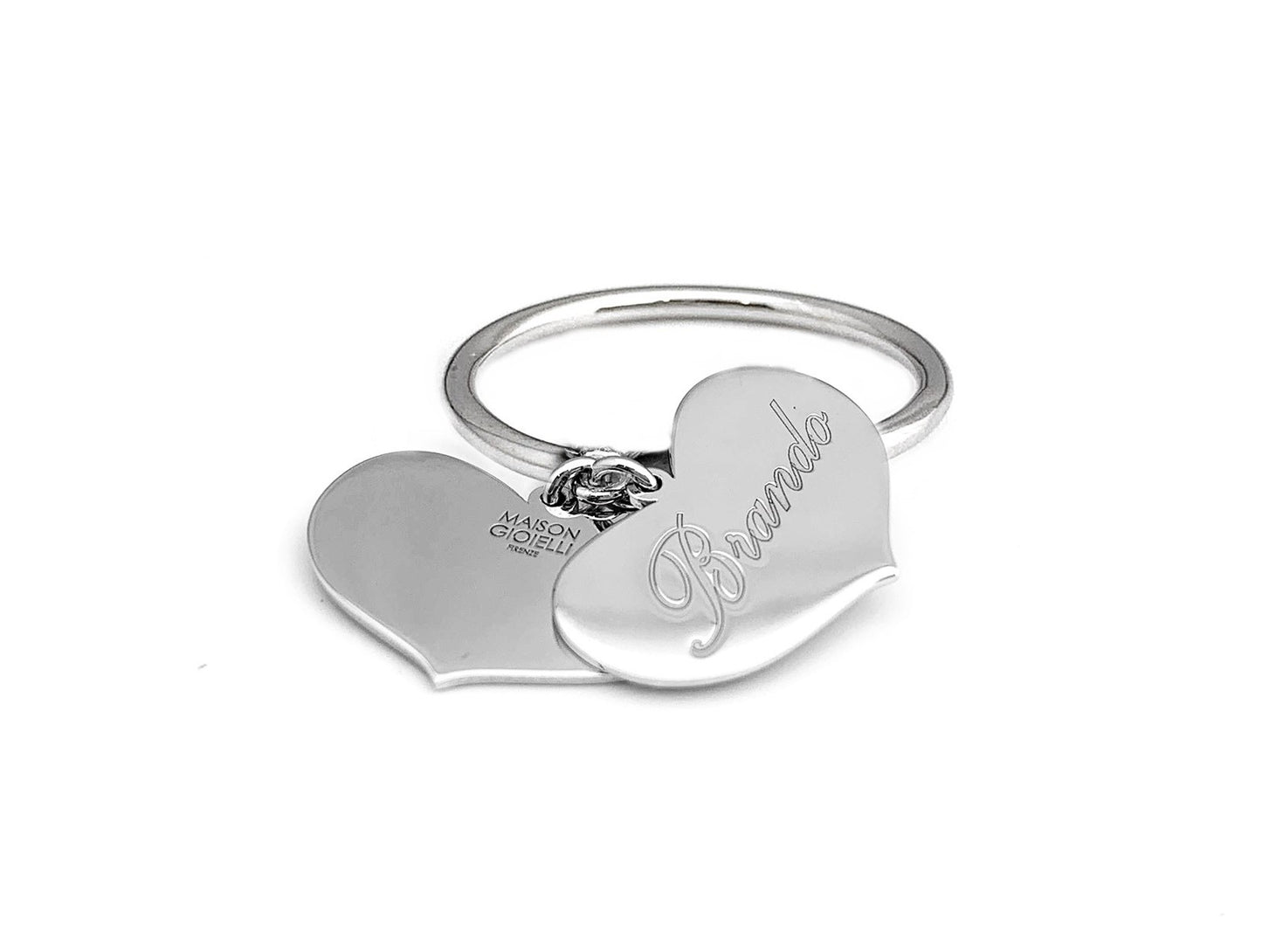 Anello Love 2 Cuori - Oro 18 K