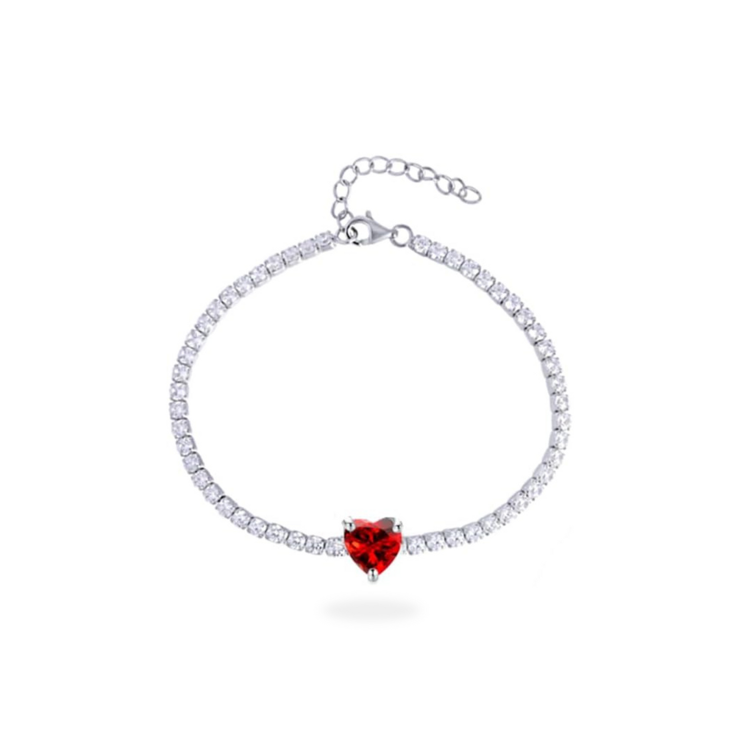 Bracciale Tennis Cuore Centrale