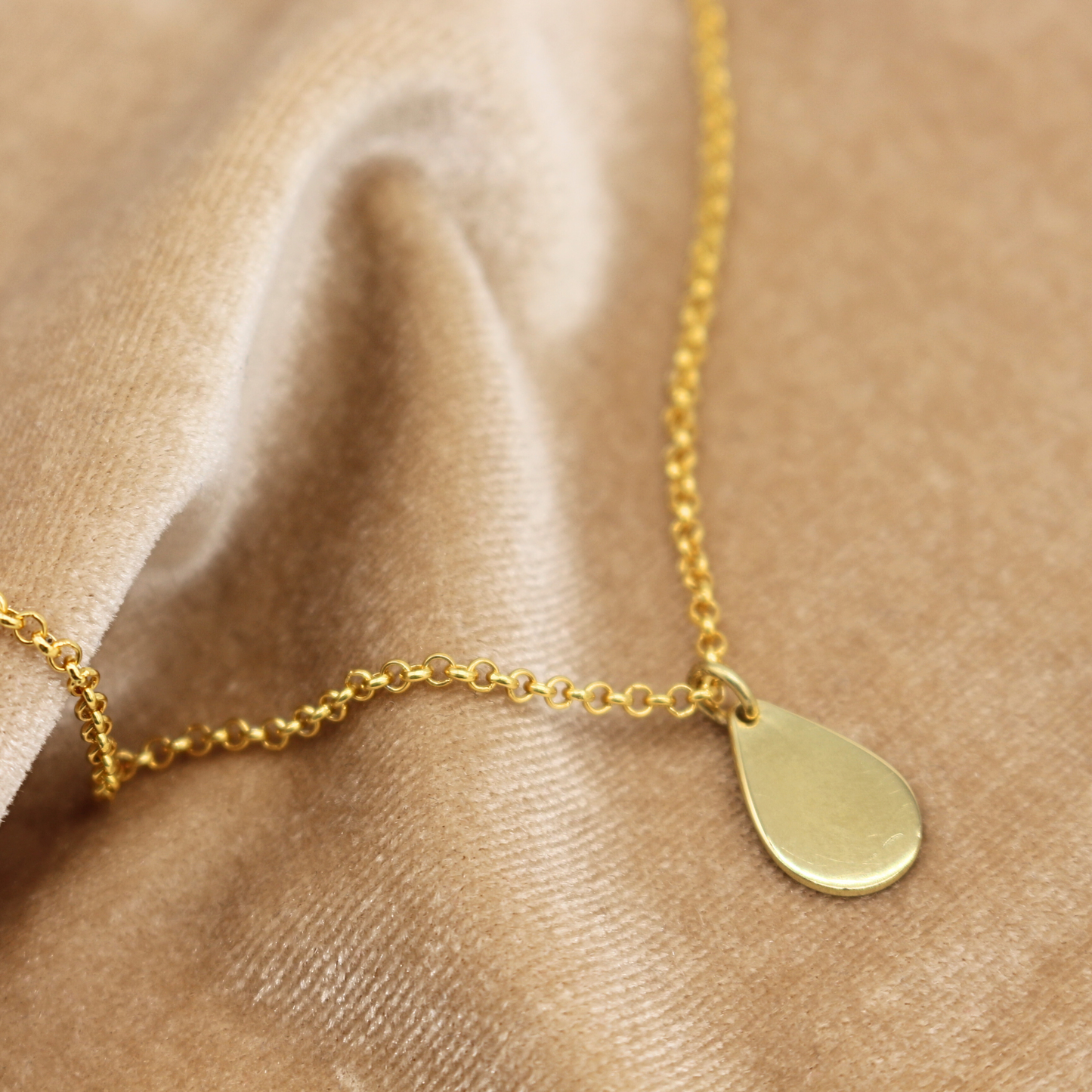 Collana Rolò 2mm con Charm a Goccia Big
