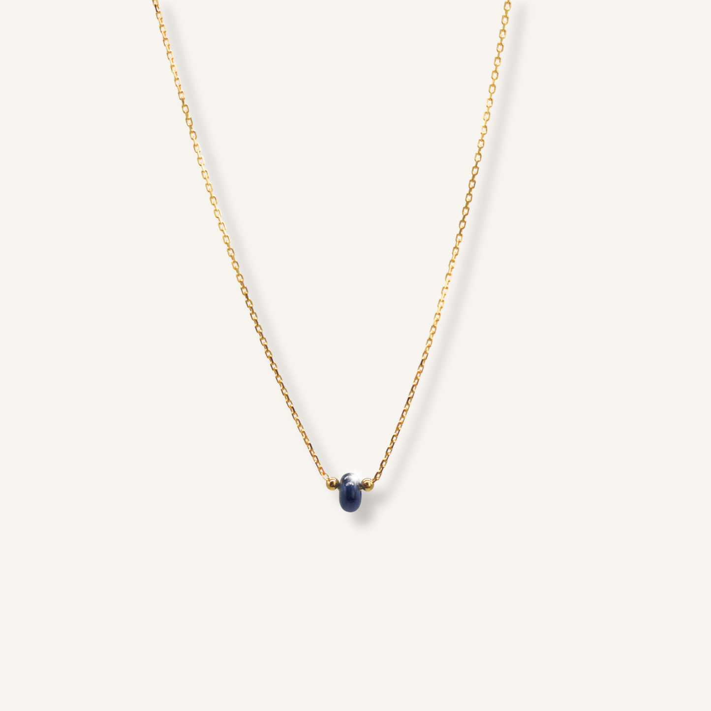Collana Oro 9KT con Radice di Zaffiro
