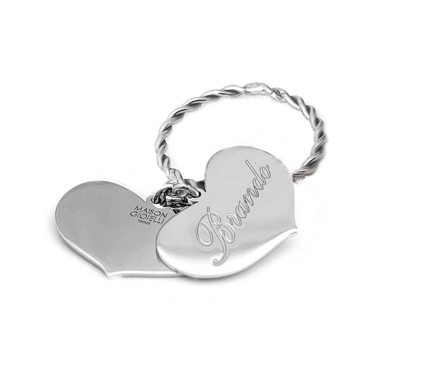 Love Ring - 2 Torchon Hearts