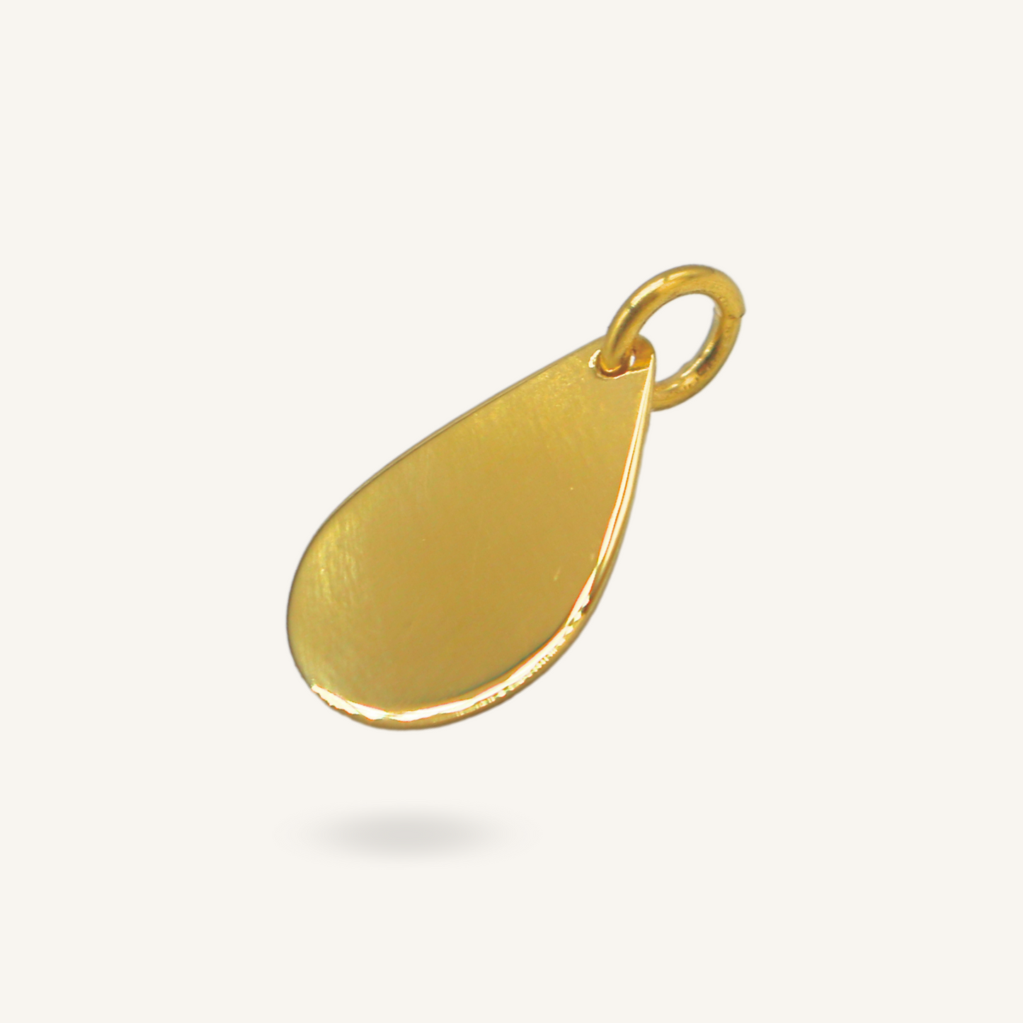 Collana 3mm Rolò con Charm Goccia Big
