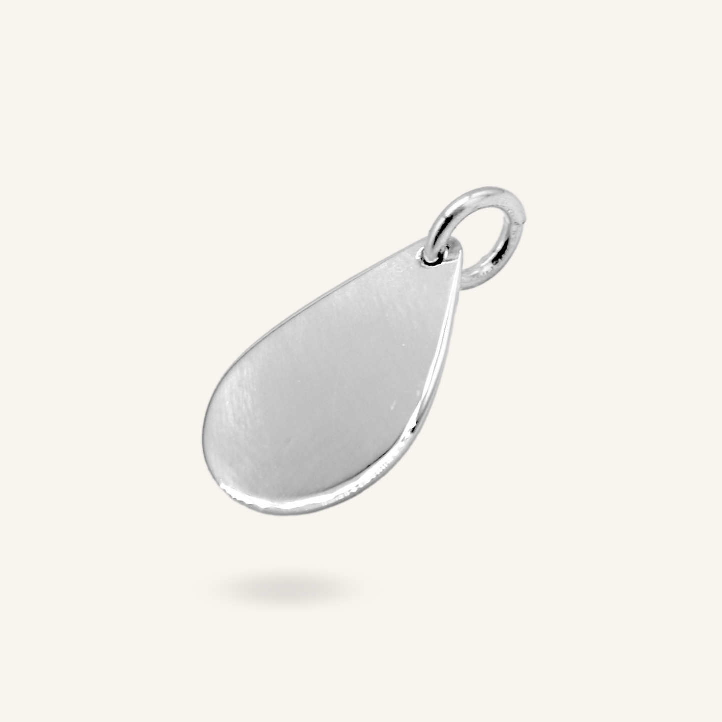 Collana 3mm Rolò con Charm Goccia Big