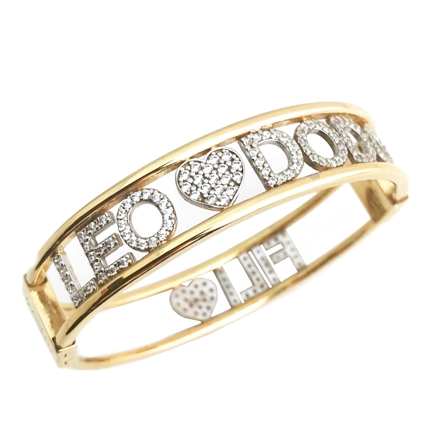 Bracciale Scrigno Bicolore - Oro 18K e Zirconi