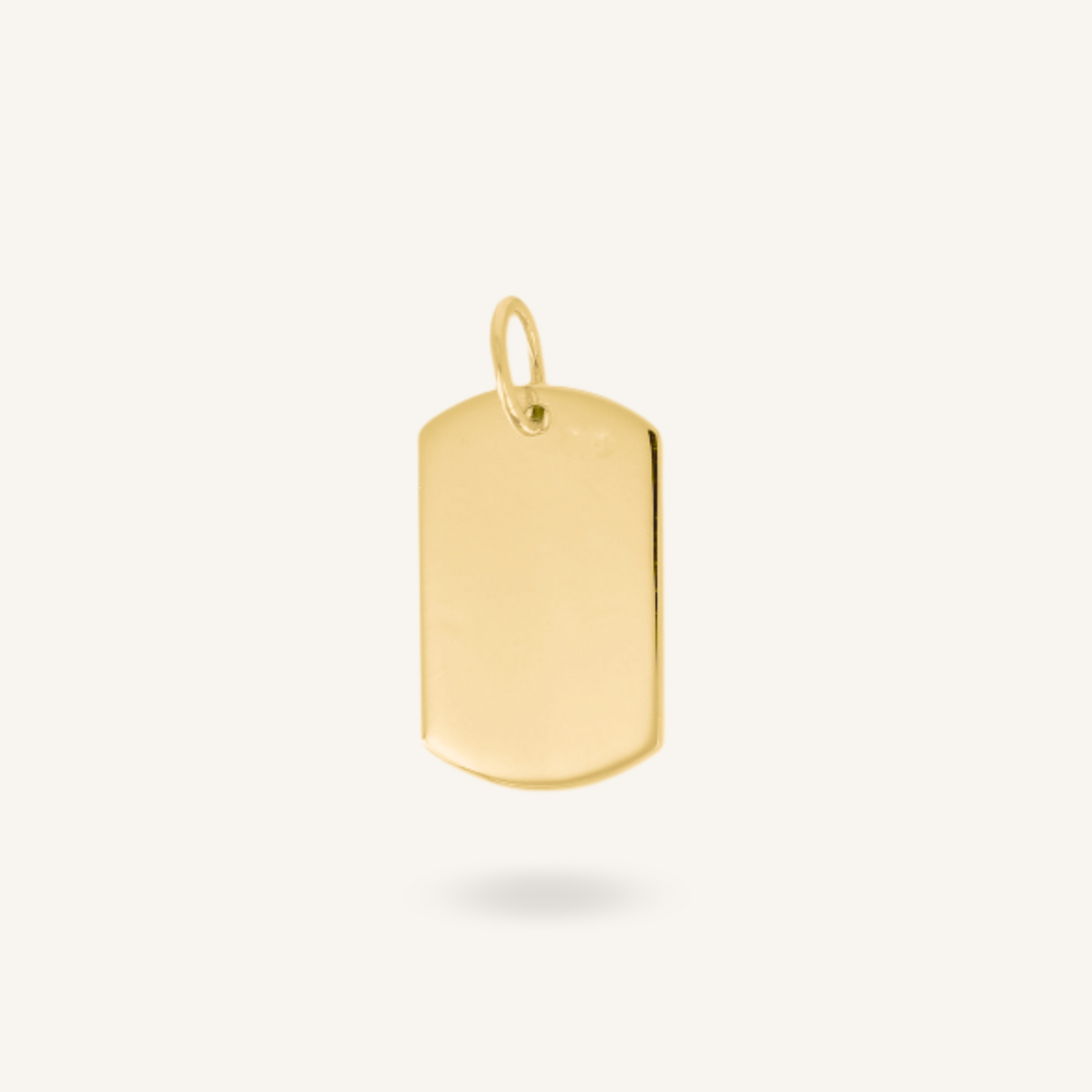 Collana a Sfere con Charm Rettangolare