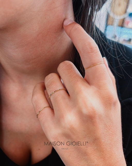 Simplicity Chain Ring 18kt