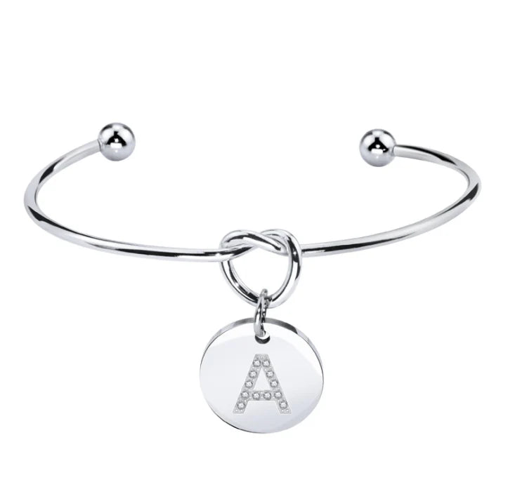 Bracciale Nodo con Iniziale