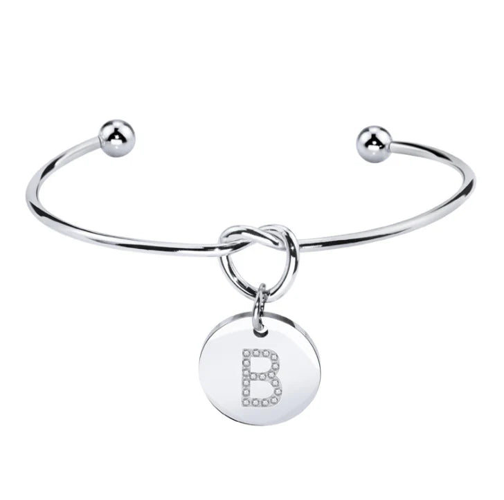 Bracciale Nodo con Iniziale