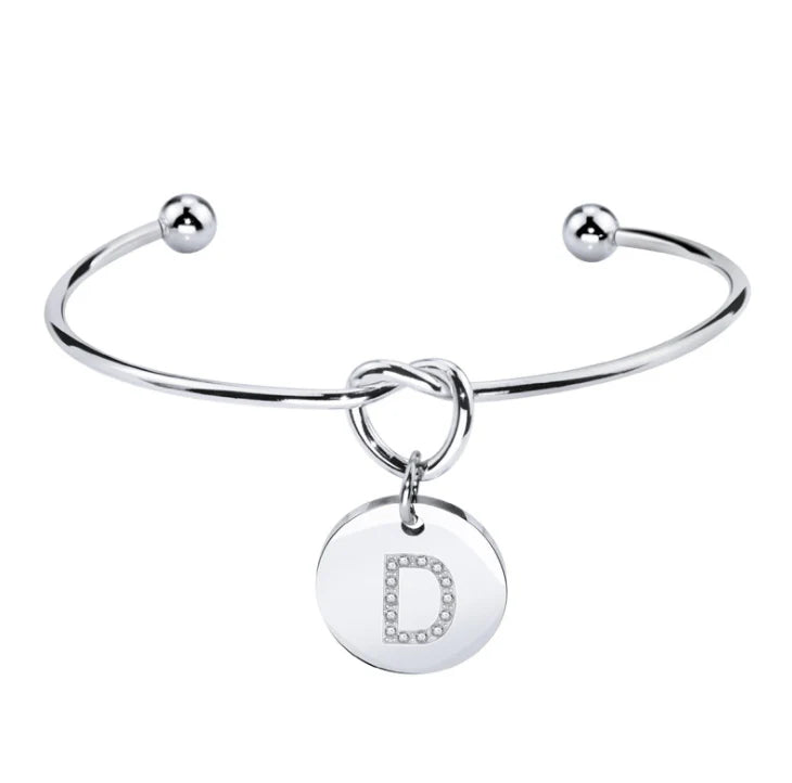 Bracciale Nodo con Iniziale