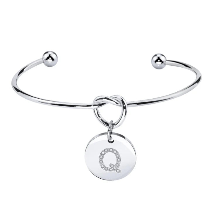 Bracciale Nodo con Iniziale