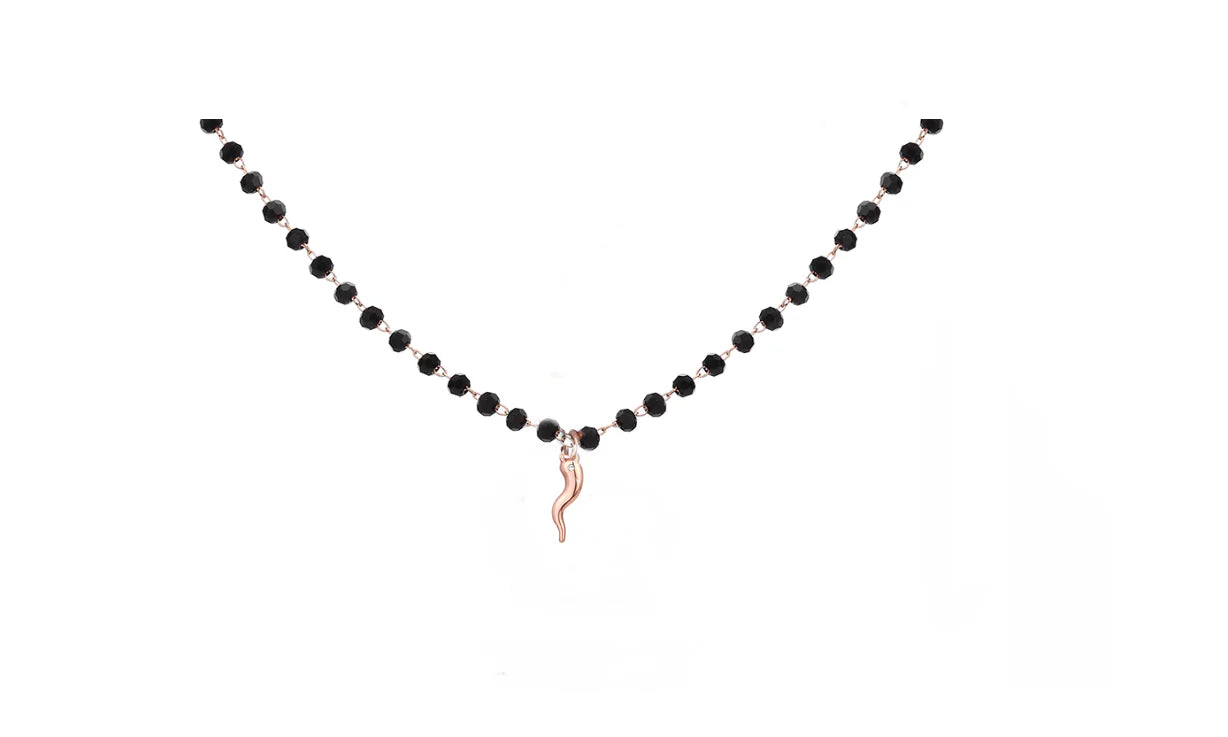 Collana Rosario Cornetto Porta Fortuna