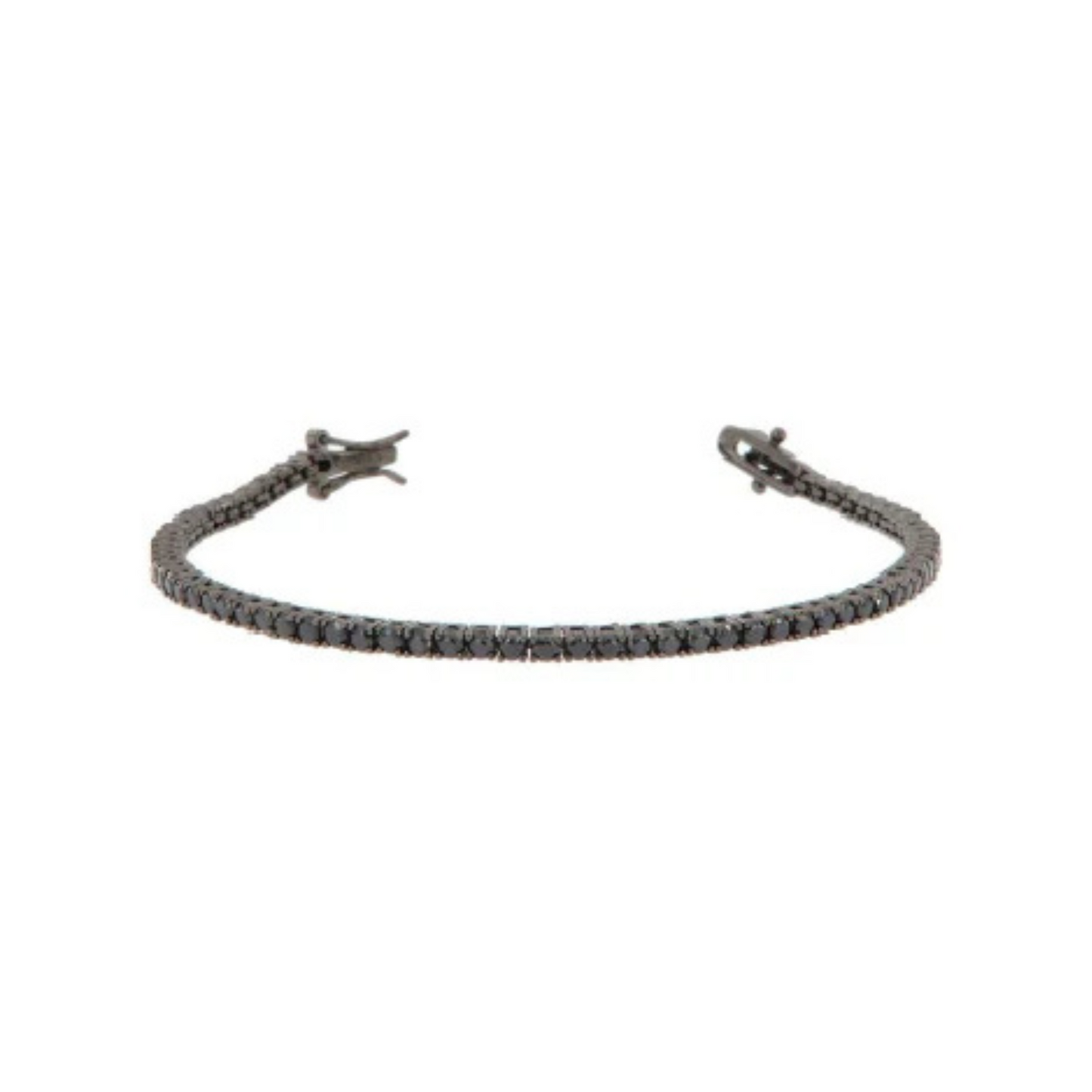 Bracciale Tennis 2mm - Total Black