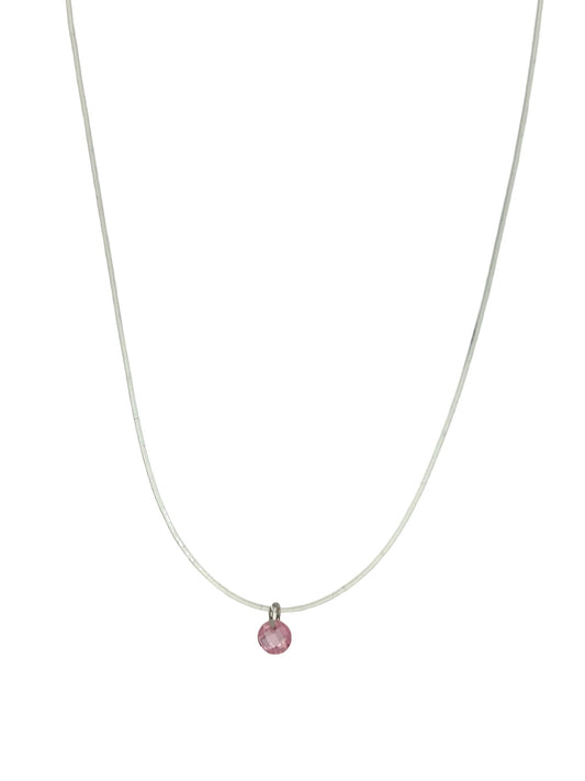 Invisible Zircon Necklace