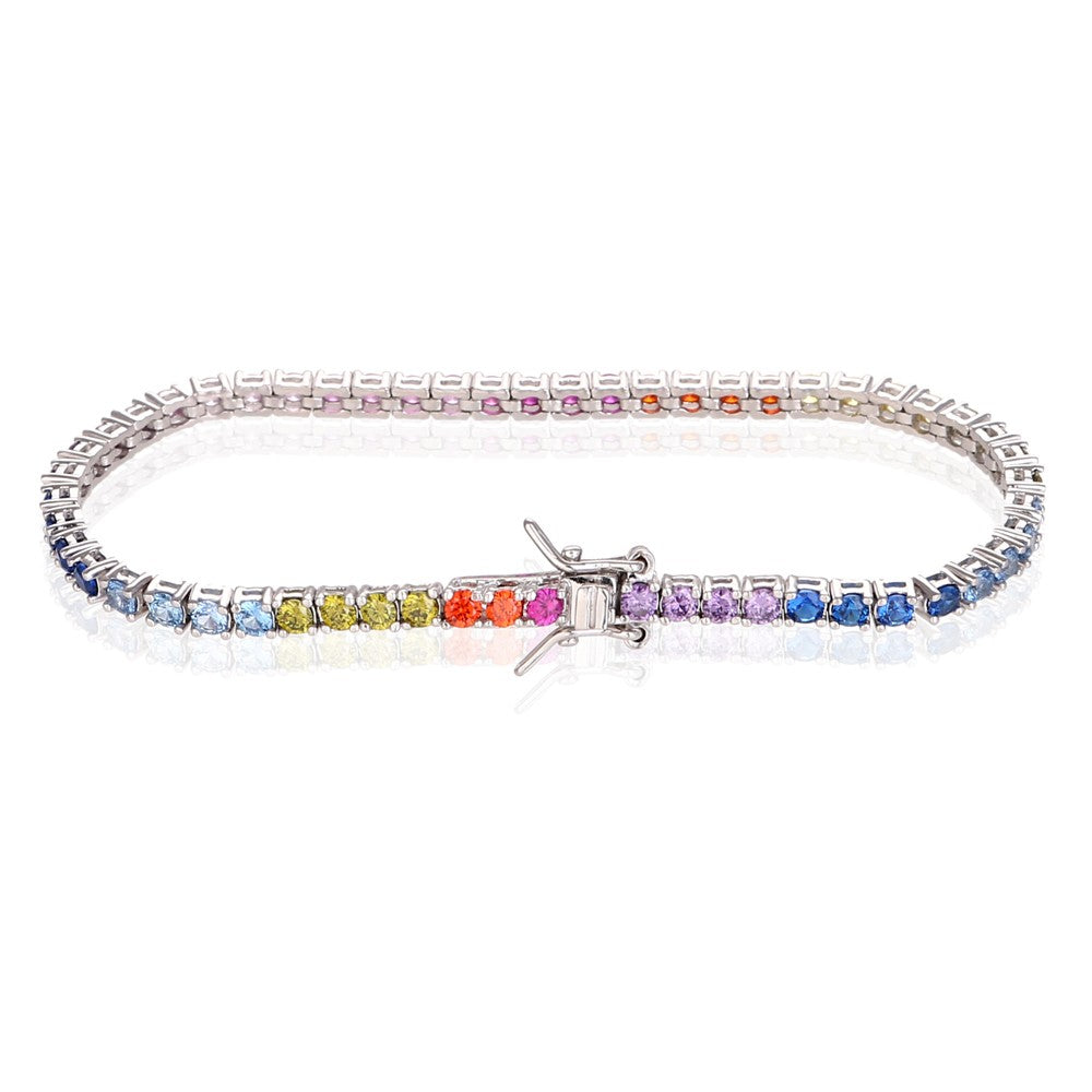 Rainbow Tennis Bracelet