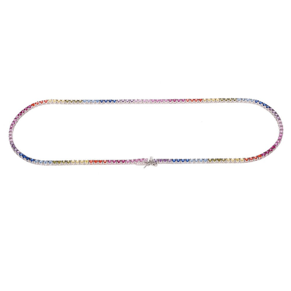 Collana Tennis Rainbow