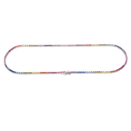 Collana Tennis Rainbow