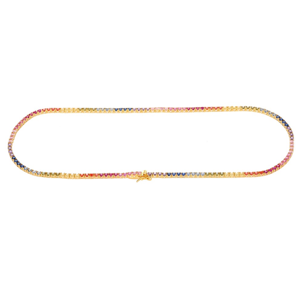 Collana Tennis Rainbow