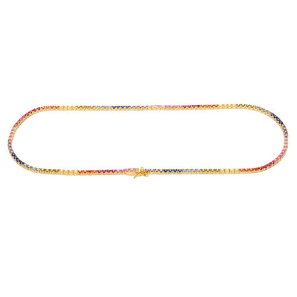 Collana Tennis Rainbow